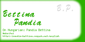 bettina pandia business card